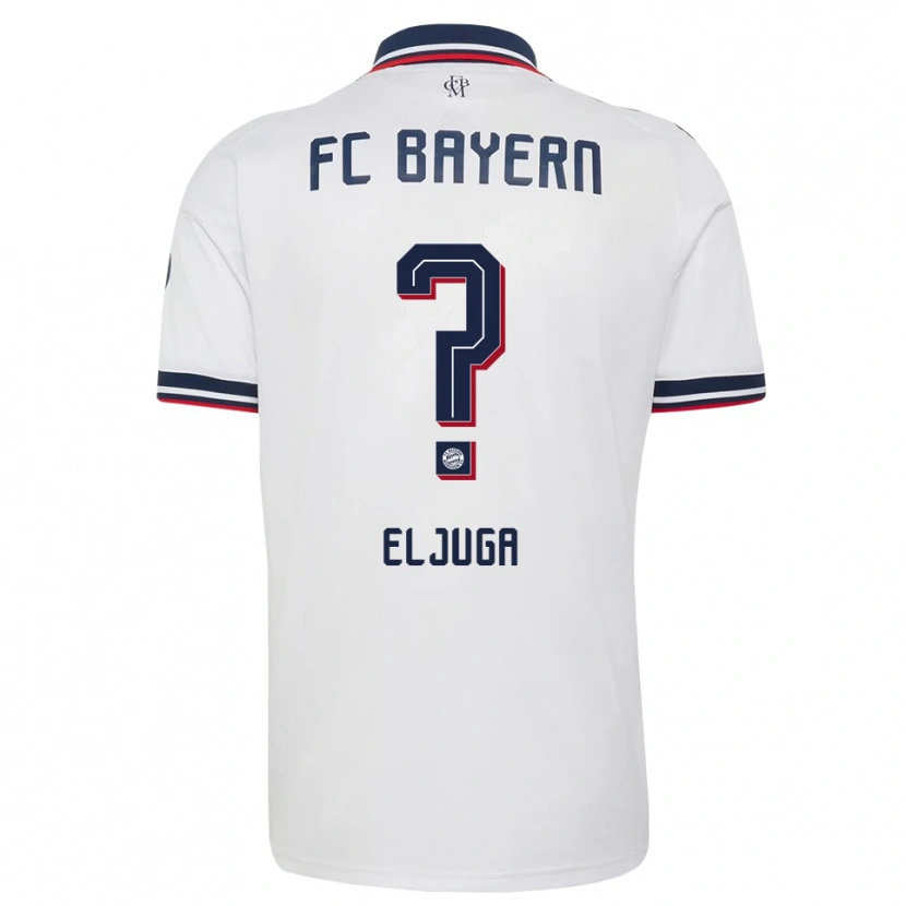 Danxen Mujer Camiseta Gabriel Eljuga #0 Gris Blanco Rojo 2ª Equipación 2026/27 La Camisa