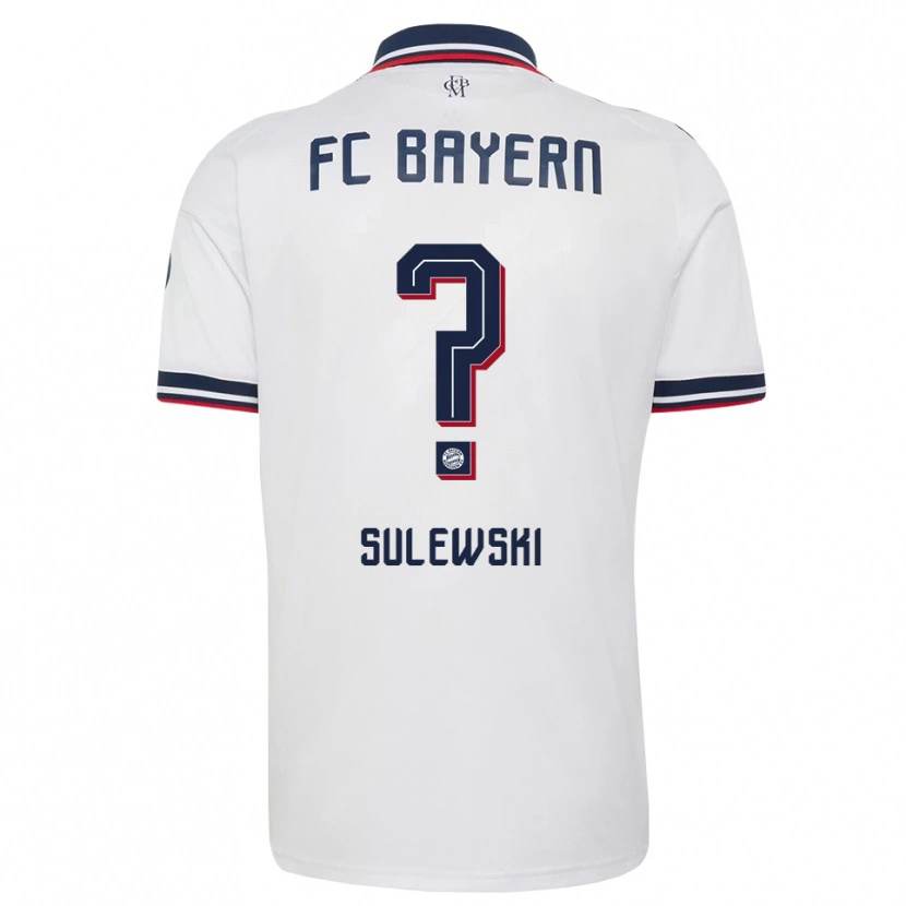 Danxen Mujer Camiseta David Sulewski #0 Gris Blanco Rojo 2ª Equipación 2026/27 La Camisa