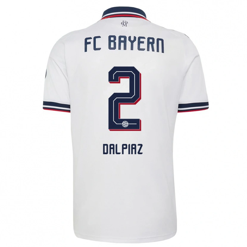 Danxen Mujer Camiseta Magnus Dalpiaz #2 Gris Blanco Rojo 2ª Equipación 2026/27 La Camisa