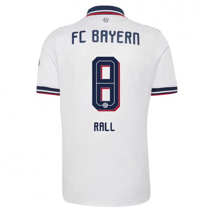 Danxen Mujer Camiseta Maximiliane Rall #8 Gris Blanco Rojo 2ª Equipación 2026/27 La Camisa