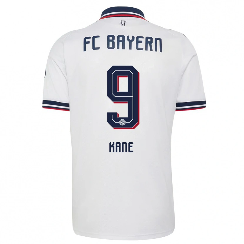 Danxen Mujer Camiseta Harry Kane #9 Gris Blanco Rojo 2ª Equipación 2026/27 La Camisa