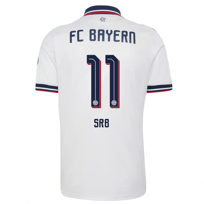 Danxen Mujer Camiseta Matous Srb #11 Gris Blanco Rojo 2ª Equipación 2026/27 La Camisa