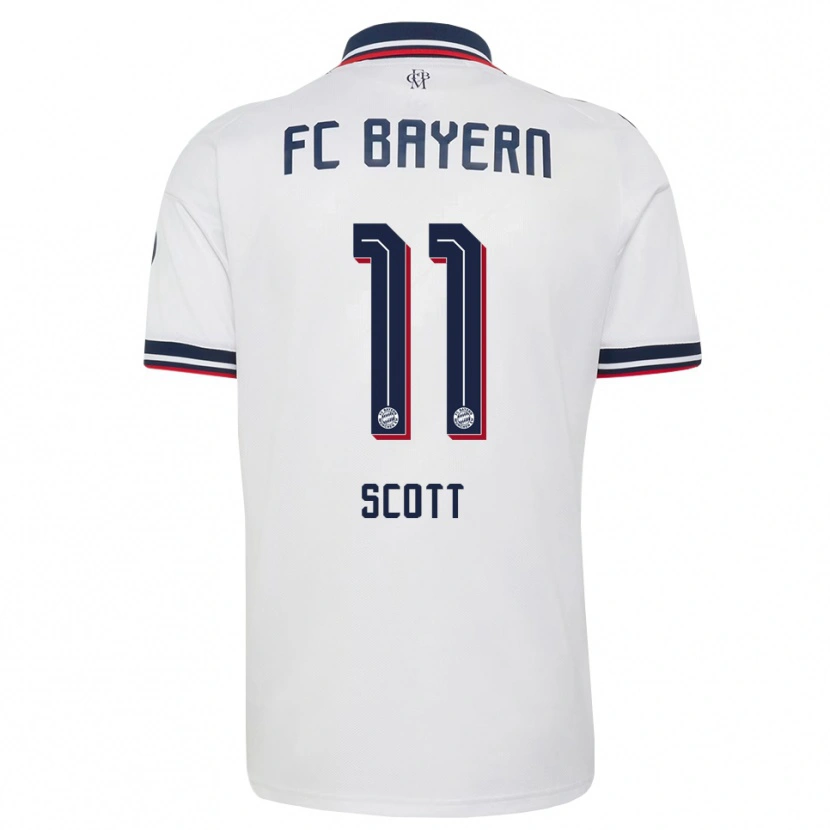 Danxen Mujer Camiseta Michael Scott #11 Gris Blanco Rojo 2ª Equipación 2026/27 La Camisa