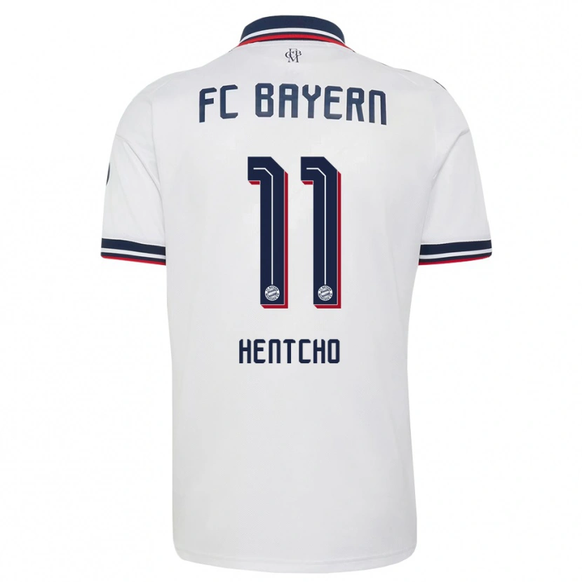 Danxen Mujer Camiseta Aristide Hentcho #11 Gris Blanco Rojo 2ª Equipación 2026/27 La Camisa