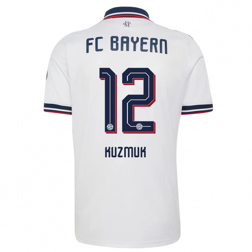 Danxen Mujer Camiseta Mark Kuzmuk #12 Gris Blanco Rojo 2ª Equipación 2026/27 La Camisa