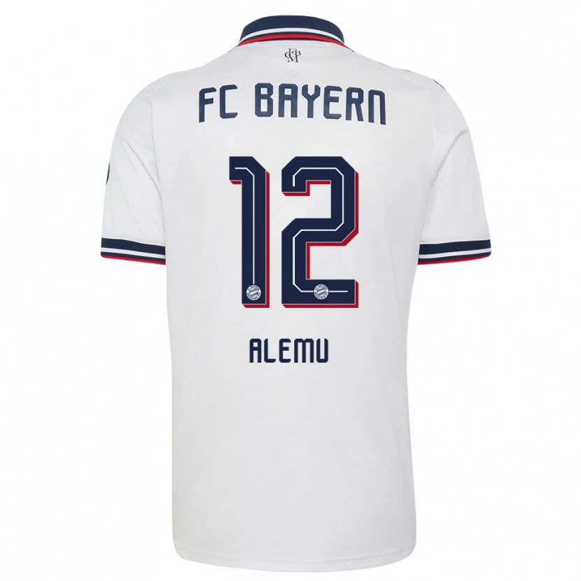 Danxen Mujer Camiseta Liul Alemu #12 Gris Blanco Rojo 2ª Equipación 2026/27 La Camisa
