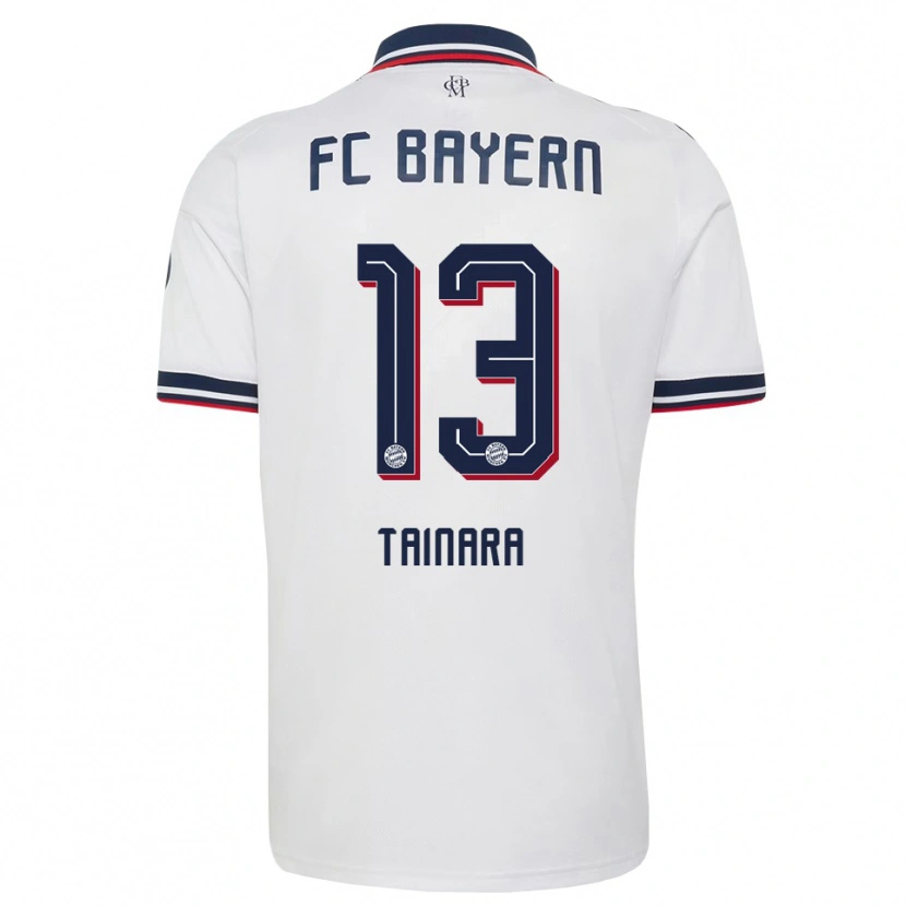 Danxen Mujer Camiseta Tainara #13 Gris Blanco Rojo 2ª Equipación 2026/27 La Camisa