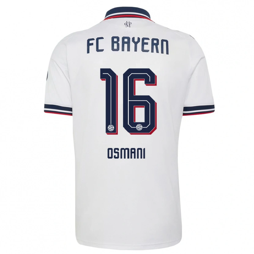 Danxen Mujer Camiseta Erblin Osmani #16 Gris Blanco Rojo 2ª Equipación 2026/27 La Camisa