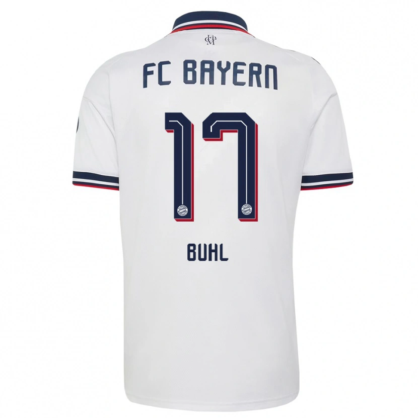 Danxen Mujer Camiseta Klara Buhl #17 Gris Blanco Rojo 2ª Equipación 2026/27 La Camisa
