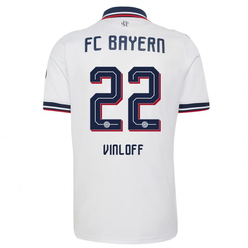 Danxen Mujer Camiseta Matteo Vinloff #22 Gris Blanco Rojo 2ª Equipación 2026/27 La Camisa