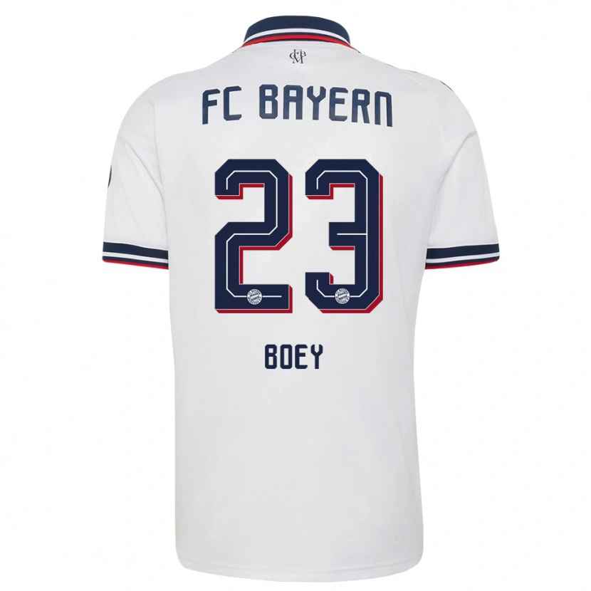 Danxen Mujer Camiseta Sacha Boey #23 Gris Blanco Rojo 2ª Equipación 2026/27 La Camisa