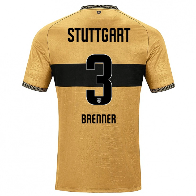 Danxen Mujer Camiseta Tom Brenner #3 Blanco Negro Marrón 2ª Equipación 2026/27 La Camisa