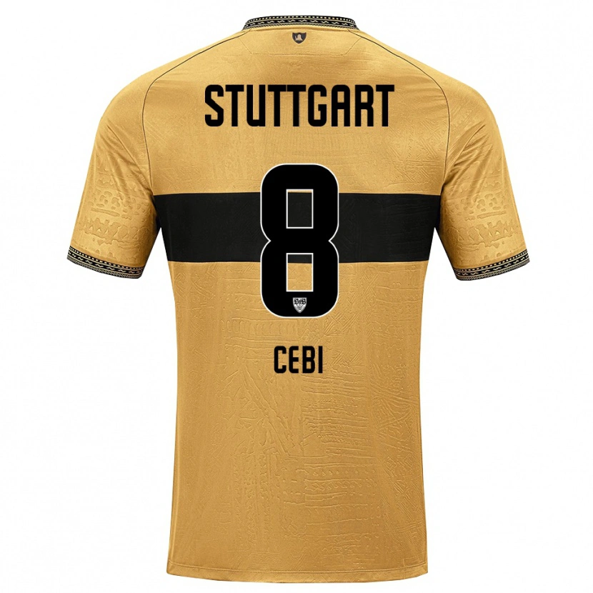 Danxen Mujer Camiseta Ata Cebi #8 Blanco Negro Marrón 2ª Equipación 2026/27 La Camisa