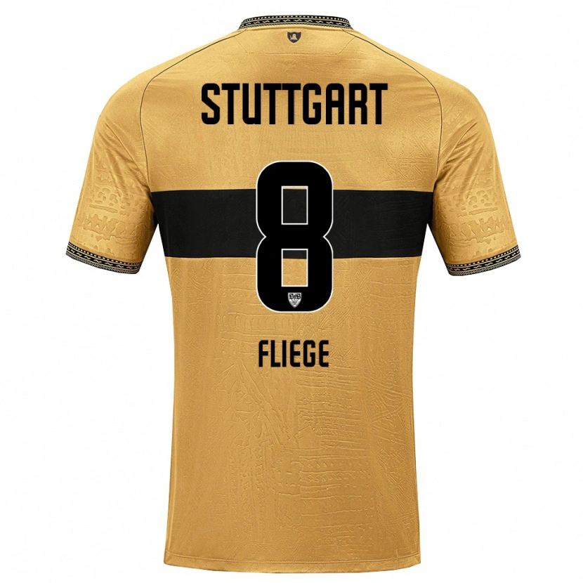 Danxen Mujer Camiseta Anna Fliege #8 Blanco Negro Marrón 2ª Equipación 2026/27 La Camisa