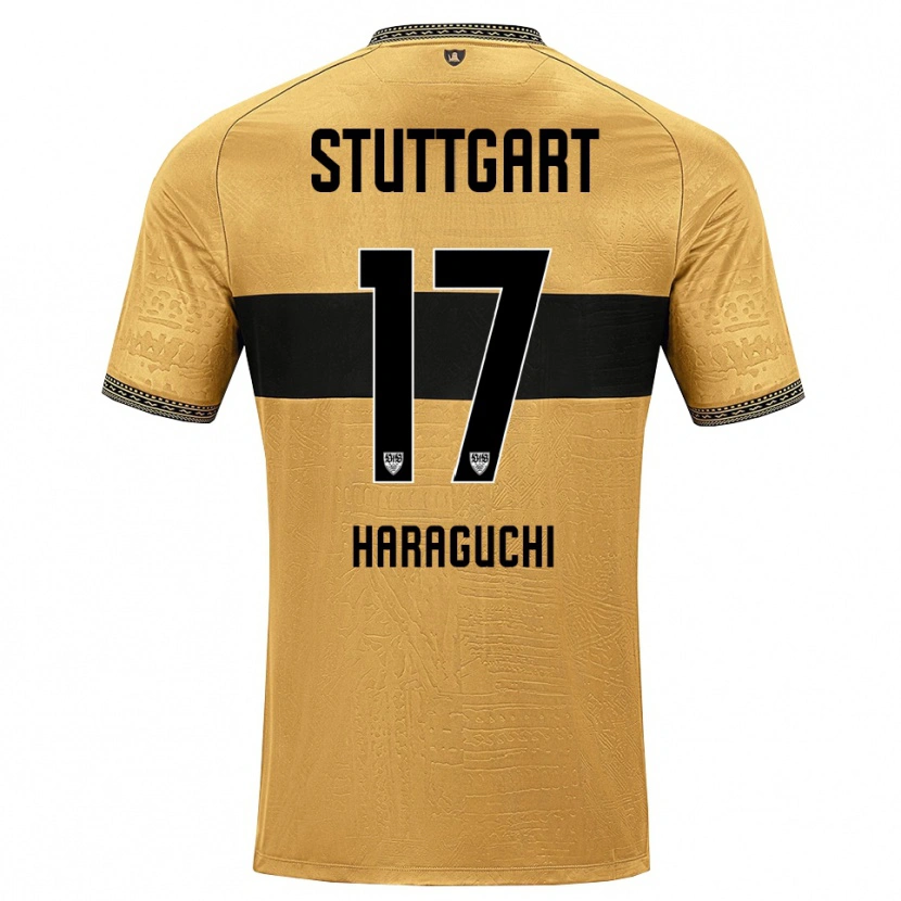 Danxen Mujer Camiseta Genki Haraguchi #17 Blanco Negro Marrón 2ª Equipación 2026/27 La Camisa