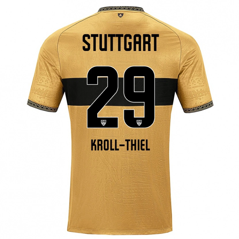 Danxen Mujer Camiseta Colin Kroll-Thiel #29 Blanco Negro Marrón 2ª Equipación 2026/27 La Camisa