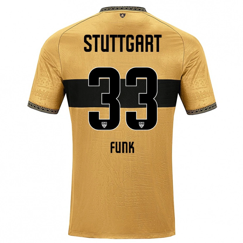 Danxen Mujer Camiseta Marius Funk #33 Blanco Negro Marrón 2ª Equipación 2026/27 La Camisa