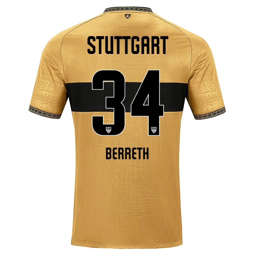 Danxen Mujer Camiseta Luca Berreth #34 Blanco Negro Marrón 2ª Equipación 2026/27 La Camisa