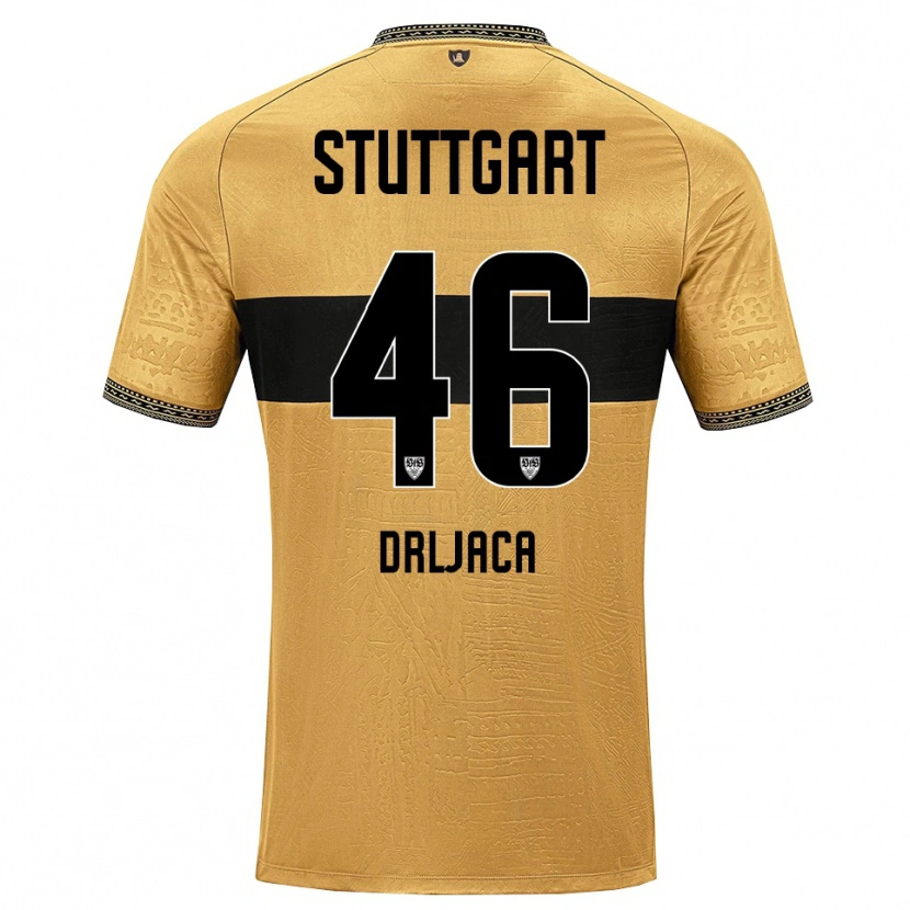 Danxen Mujer Camiseta Stefan Drljaca #46 Blanco Negro Marrón 2ª Equipación 2026/27 La Camisa