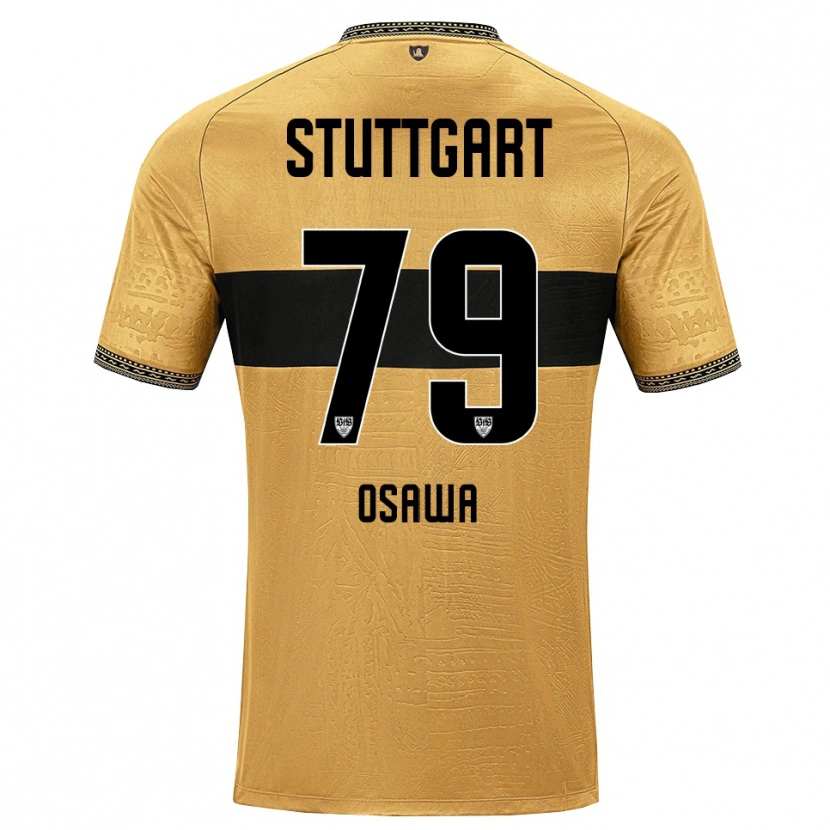 Danxen Mujer Camiseta Haruka Ōsawa #79 Blanco Negro Marrón 2ª Equipación 2026/27 La Camisa