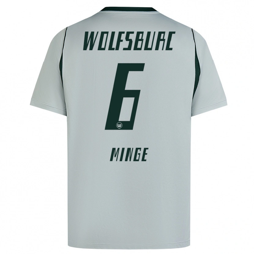 Danxen Mujer Camiseta Janina Minge #6 Verde Gris 2ª Equipación 2026/27 La Camisa