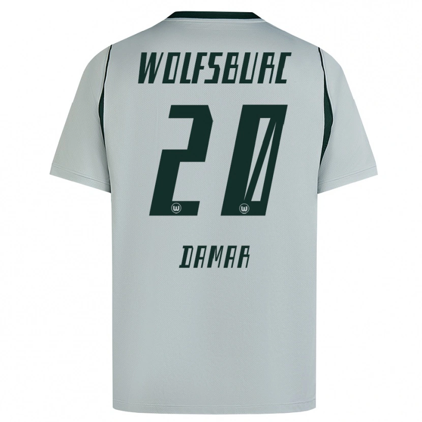 Danxen Mujer Camiseta Muhammed Damar #20 Verde Gris 2ª Equipación 2026/27 La Camisa