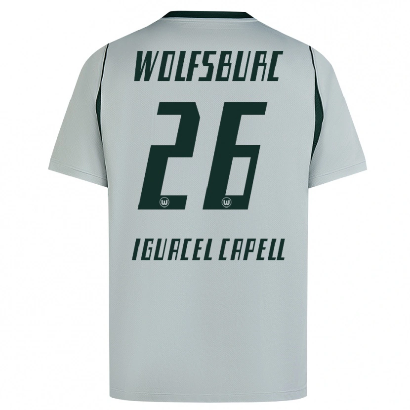 Danxen Mujer Camiseta Diego Iguacel Capell #26 Verde Gris 2ª Equipación 2026/27 La Camisa