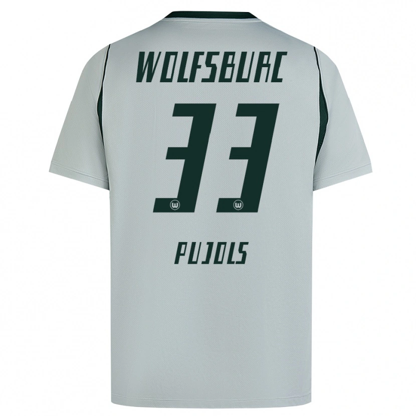 Danxen Mujer Camiseta Judit Pujols #33 Verde Gris 2ª Equipación 2026/27 La Camisa