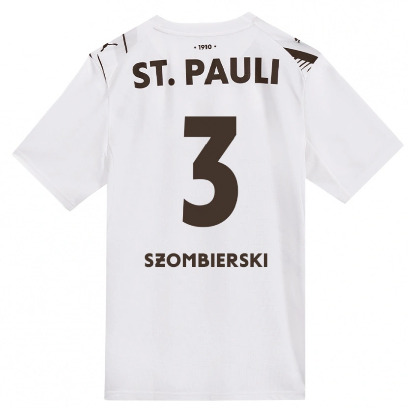 Danxen Mujer Camiseta Sebastian Szombierski #3 Café Blanco Rojo 2ª Equipación 2026/27 La Camisa