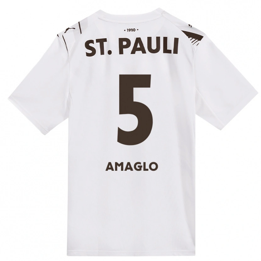 Danxen Mujer Camiseta Aron Amaglo #5 Café Blanco Rojo 2ª Equipación 2026/27 La Camisa