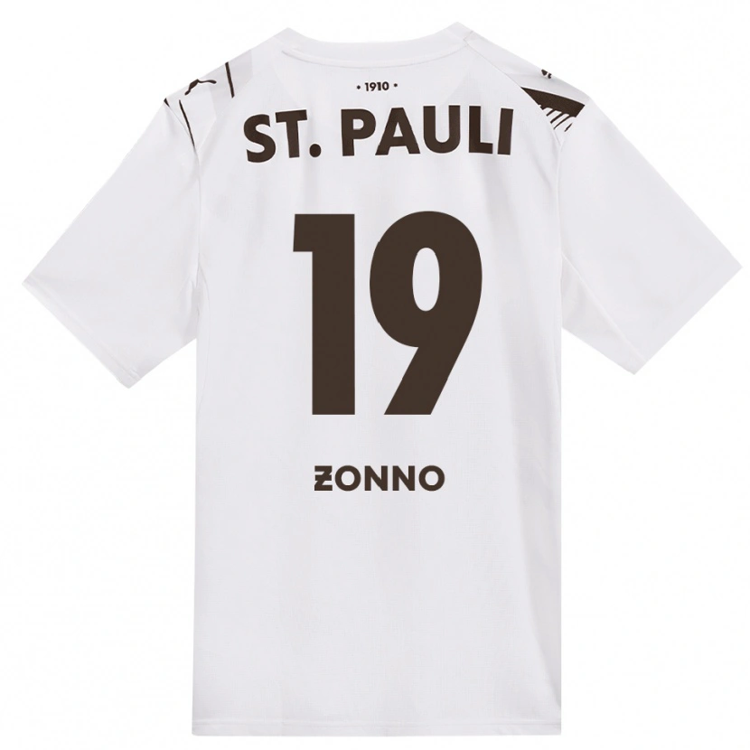 Danxen Mujer Camiseta Dominik Zonno #19 Café Blanco Rojo 2ª Equipación 2026/27 La Camisa