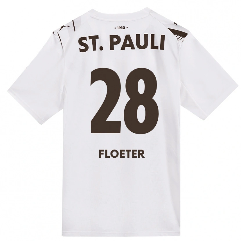 Danxen Mujer Camiseta Joline Floeter #28 Café Blanco Rojo 2ª Equipación 2026/27 La Camisa