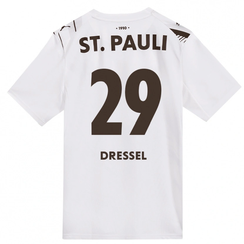 Danxen Mujer Camiseta Henry Dressel #29 Café Blanco Rojo 2ª Equipación 2026/27 La Camisa