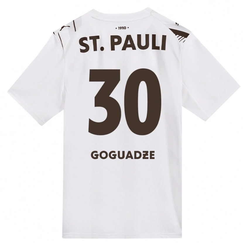 Danxen Mujer Camiseta Nikky Goguadze #30 Café Blanco Rojo 2ª Equipación 2026/27 La Camisa
