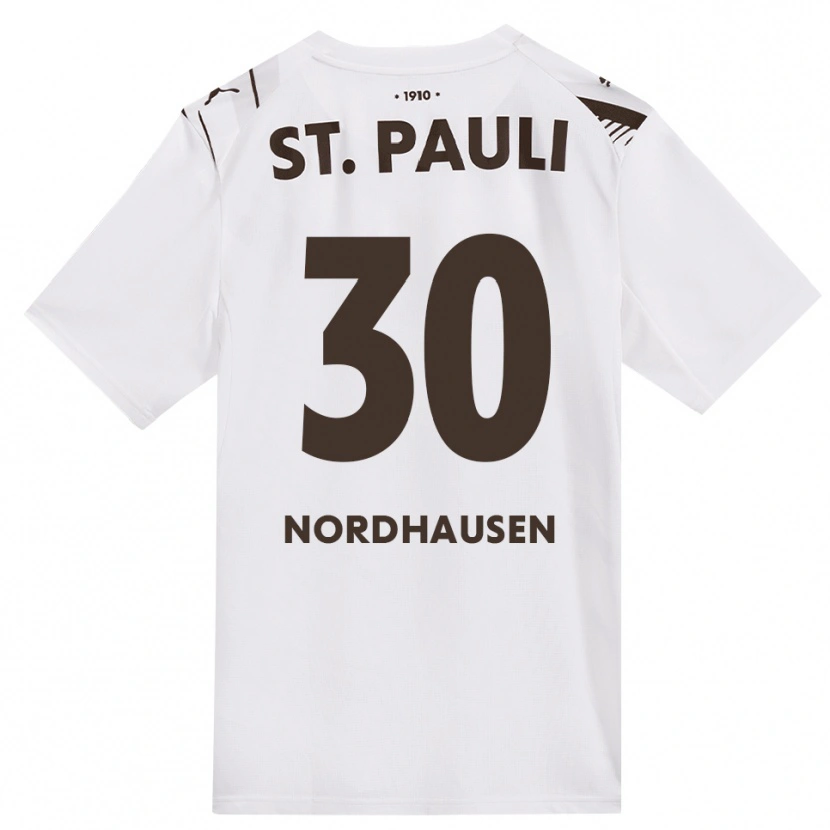 Danxen Mujer Camiseta Neele Nordhausen #30 Café Blanco Rojo 2ª Equipación 2026/27 La Camisa