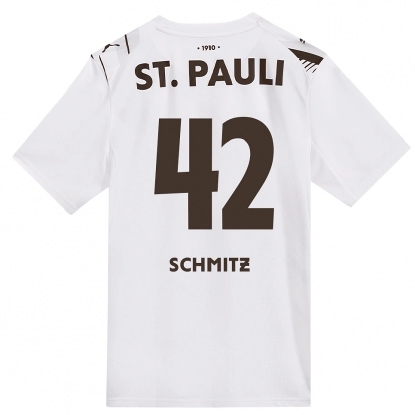 Danxen Mujer Camiseta Marwin Schmitz #42 Café Blanco Rojo 2ª Equipación 2026/27 La Camisa