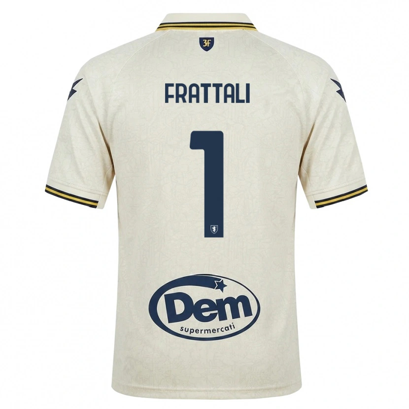 Danxen Mujer Camiseta Pierluigi Frattali #1 Oldlace Amarillo Negro 2ª Equipación 2026/27 La Camisa