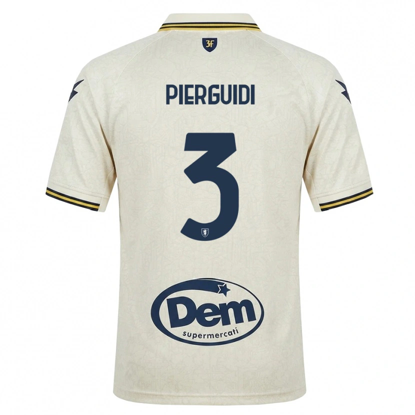 Danxen Mujer Camiseta Vittorio Pierguidi #3 Oldlace Amarillo Negro 2ª Equipación 2026/27 La Camisa