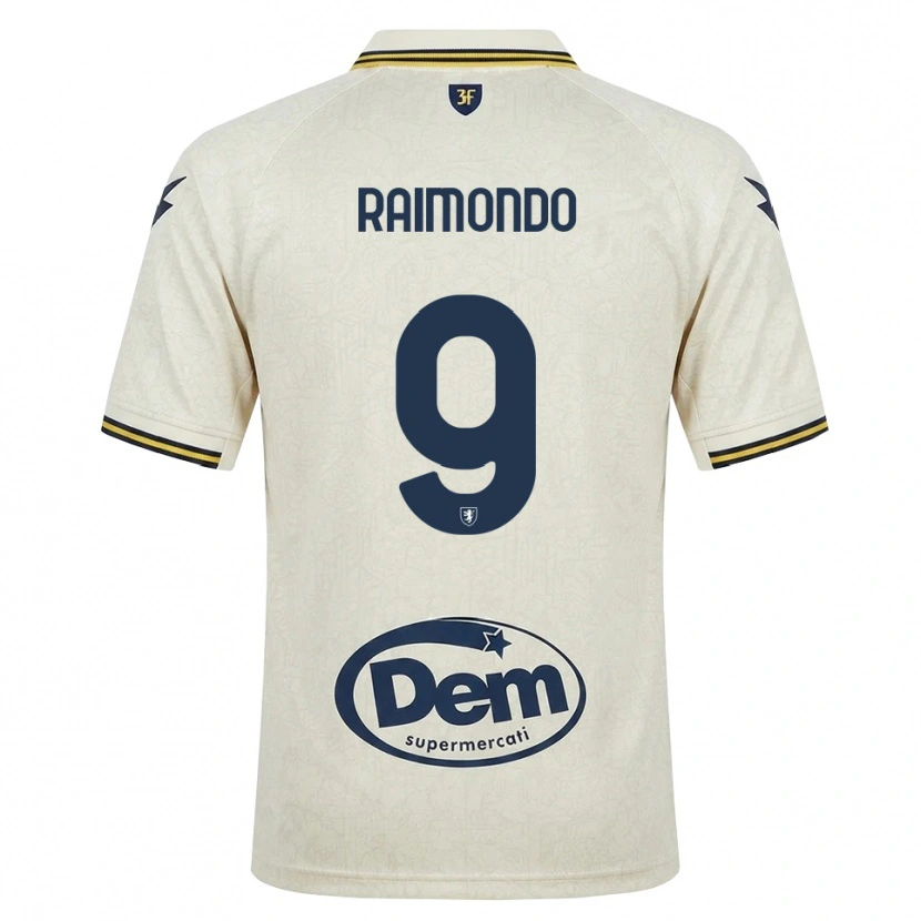 Danxen Mujer Camiseta Antonio Raimondo #9 Oldlace Amarillo Negro 2ª Equipación 2026/27 La Camisa
