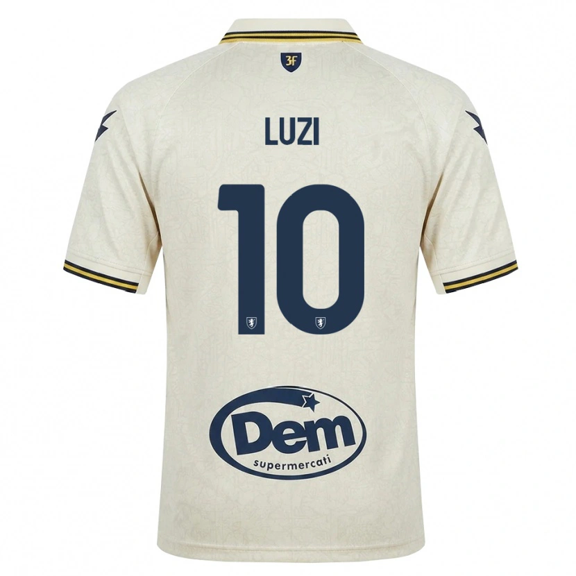 Danxen Mujer Camiseta Daniel Luzi #10 Oldlace Amarillo Negro 2ª Equipación 2026/27 La Camisa