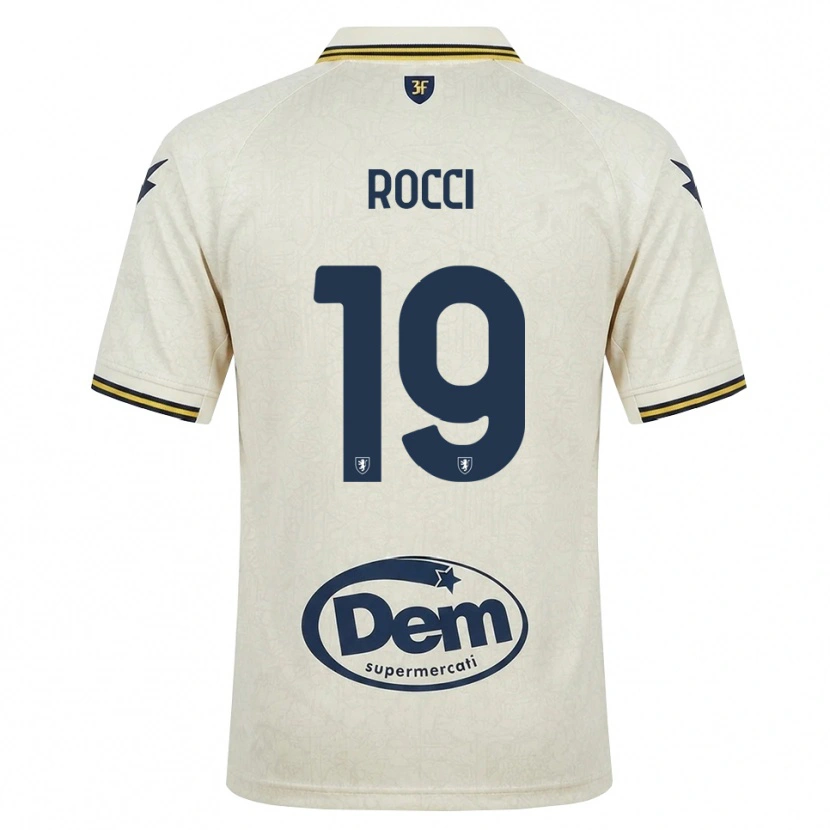 Danxen Mujer Camiseta Valerio Rocci #19 Oldlace Amarillo Negro 2ª Equipación 2026/27 La Camisa
