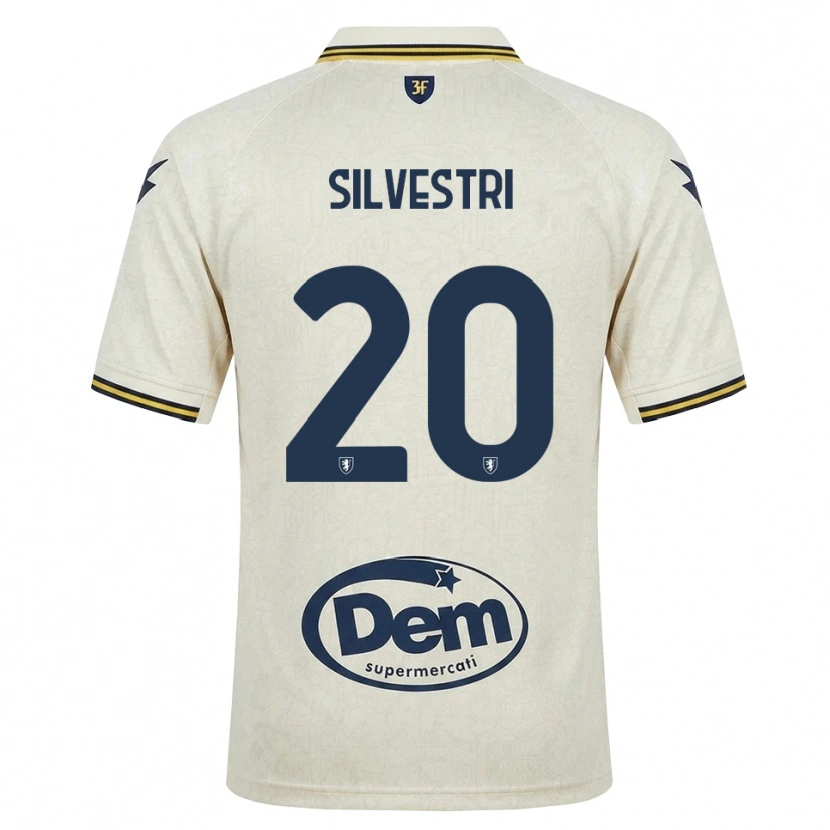 Danxen Mujer Camiseta Manuel Silvestri #20 Oldlace Amarillo Negro 2ª Equipación 2026/27 La Camisa