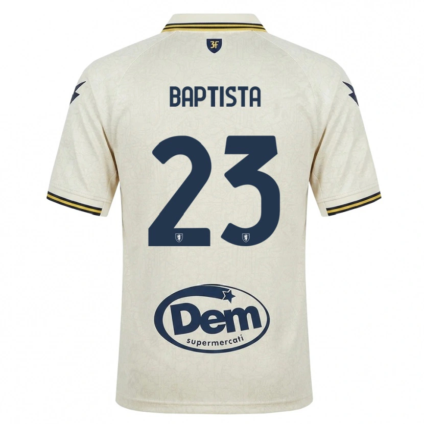 Danxen Mujer Camiseta Viktor Baptista #23 Oldlace Amarillo Negro 2ª Equipación 2026/27 La Camisa