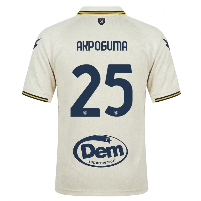 Danxen Mujer Camiseta Kevin Akpoguma #25 Oldlace Amarillo Negro 2ª Equipación 2026/27 La Camisa