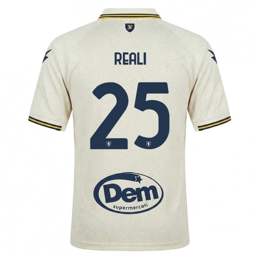 Danxen Mujer Camiseta Tommaso Reali #25 Oldlace Amarillo Negro 2ª Equipación 2026/27 La Camisa