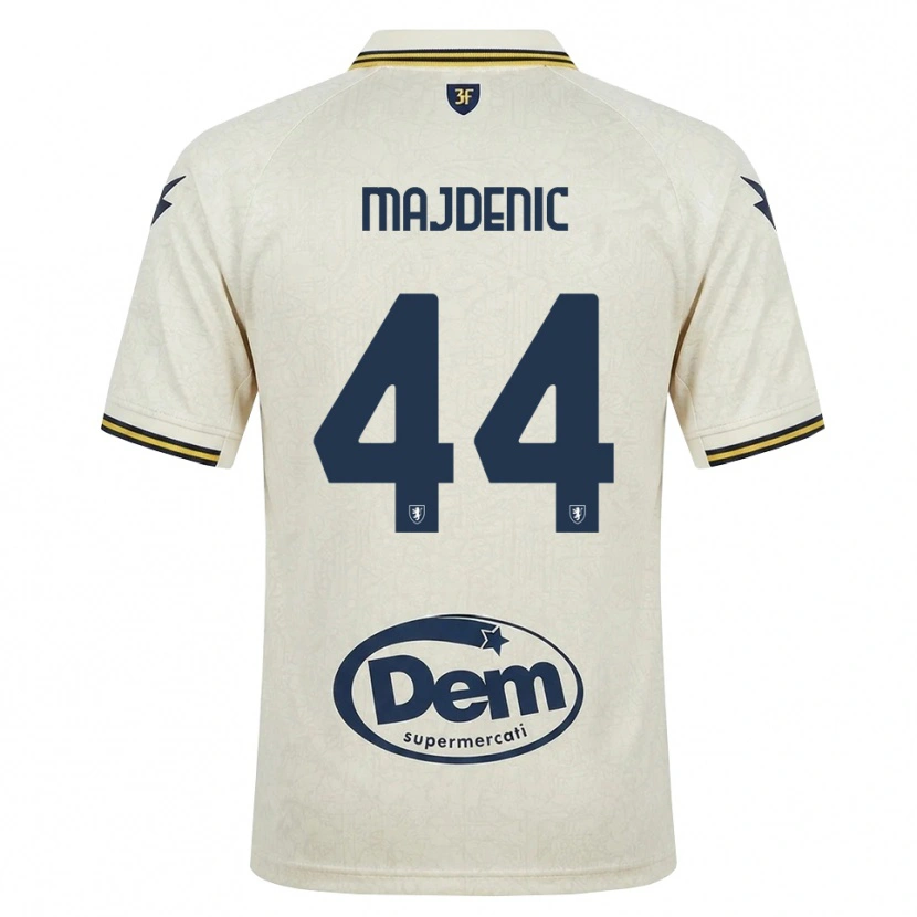 Danxen Mujer Camiseta Fran Majdenic #44 Oldlace Amarillo Negro 2ª Equipación 2026/27 La Camisa