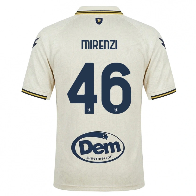 Danxen Mujer Camiseta Andrea Mirenzi #46 Oldlace Amarillo Negro 2ª Equipación 2026/27 La Camisa