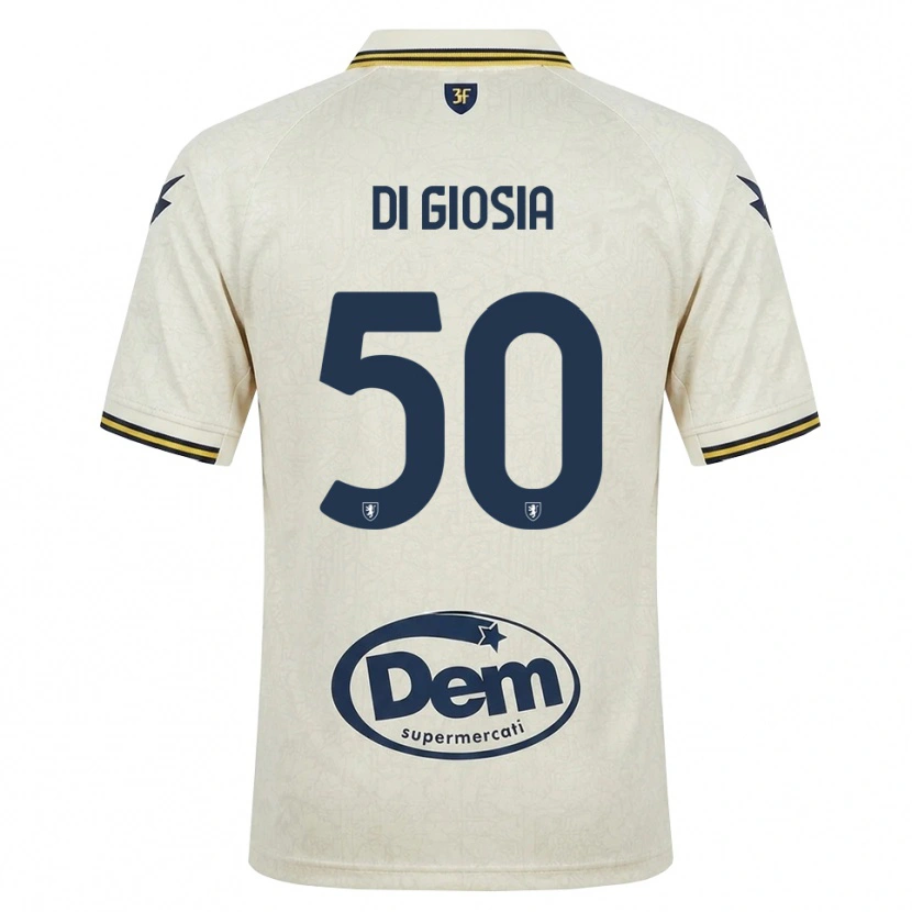 Danxen Mujer Camiseta Jacopo Di Giosia #50 Oldlace Amarillo Negro 2ª Equipación 2026/27 La Camisa