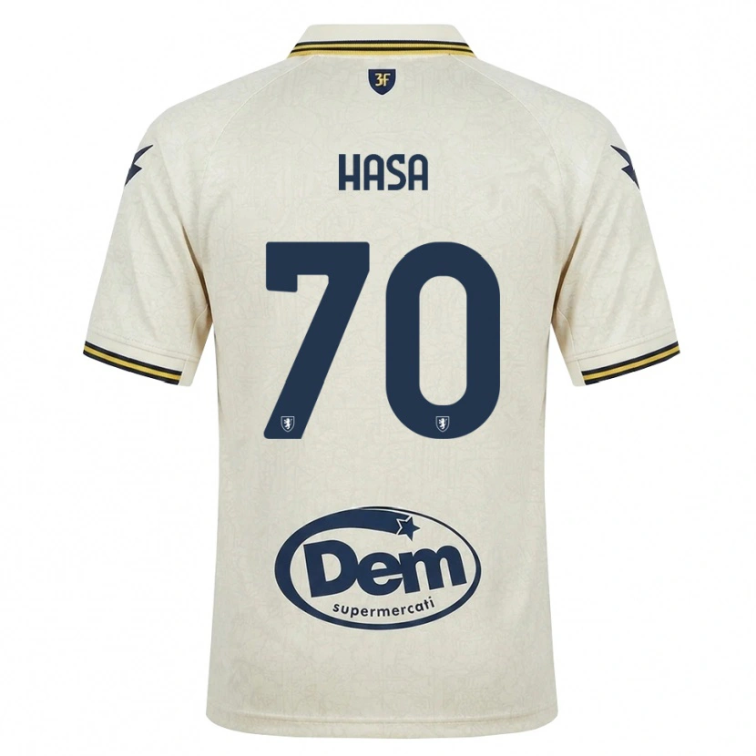 Danxen Mujer Camiseta Luis Hasa #70 Oldlace Amarillo Negro 2ª Equipación 2026/27 La Camisa