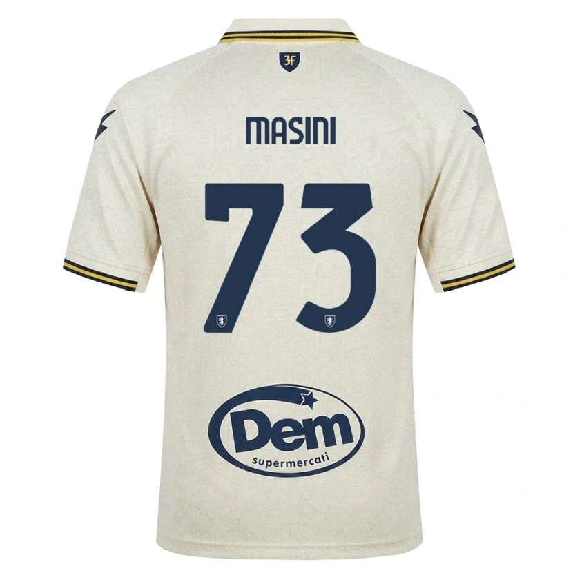 Danxen Mujer Camiseta Patrizio Masini #73 Oldlace Amarillo Negro 2ª Equipación 2026/27 La Camisa